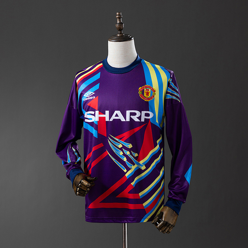 M-U Goalkeeper M-U 92/94 Goalkeeper Long Sleeve Retro Jersey S-XXL