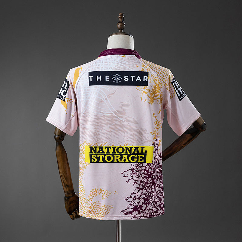 NRL Brisbane NRL Brisbane Broncos 2025 Indigenous Jersey S-5XL 2