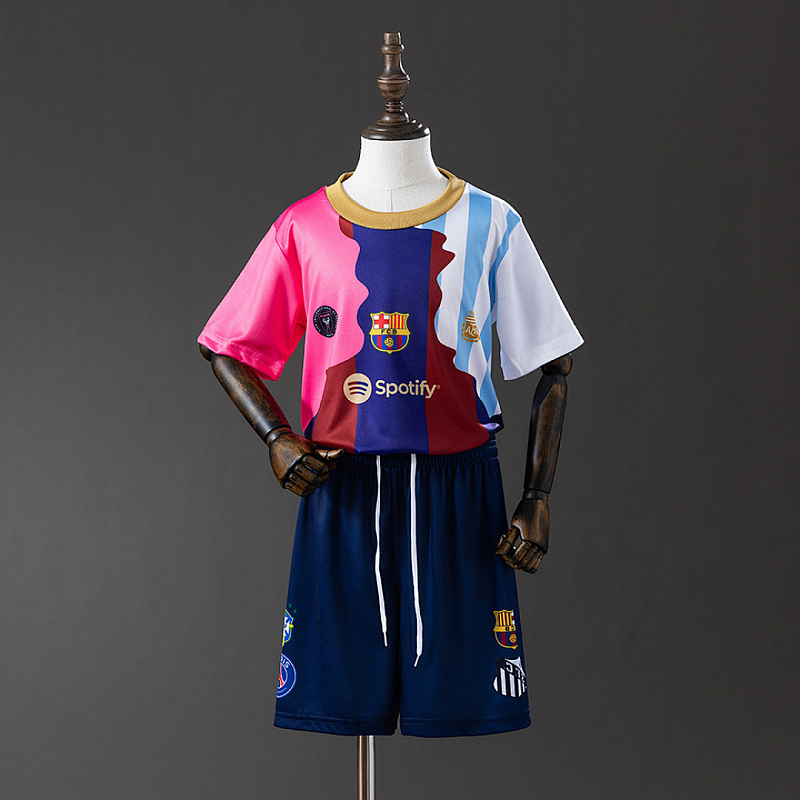 Messi Commemorative Messi 25/26 Commemorative kids kit Jersey SIZE 16-28