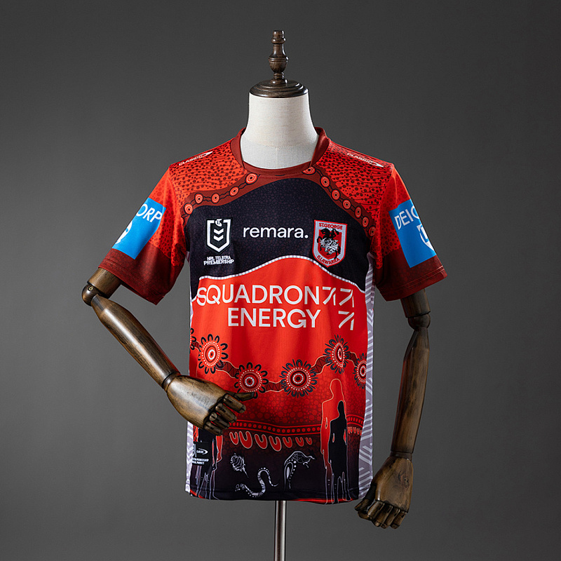 NRL St. NRL St. George Illawarra Dragons 2025 Indigenous Jersey S-5XL