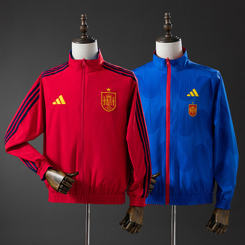 Spagna Spain 2026 Reversible Jacket Windbreaker - Red & Blue S-3XL