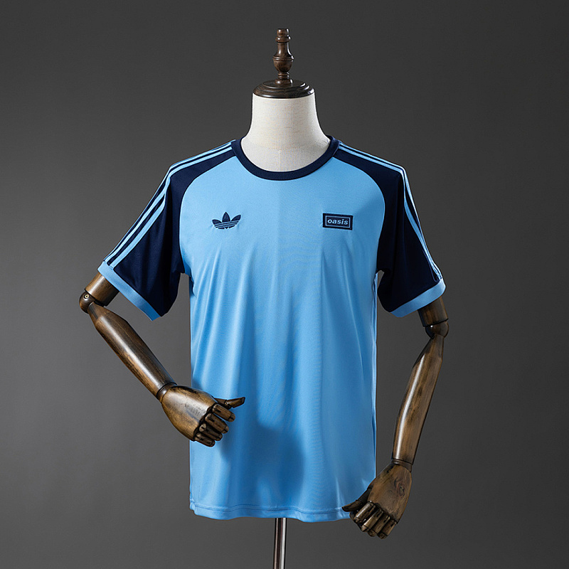 Oasis Live Oasis Live '25 Originals 3-Stripes Football Shirt Blue S-4XL
