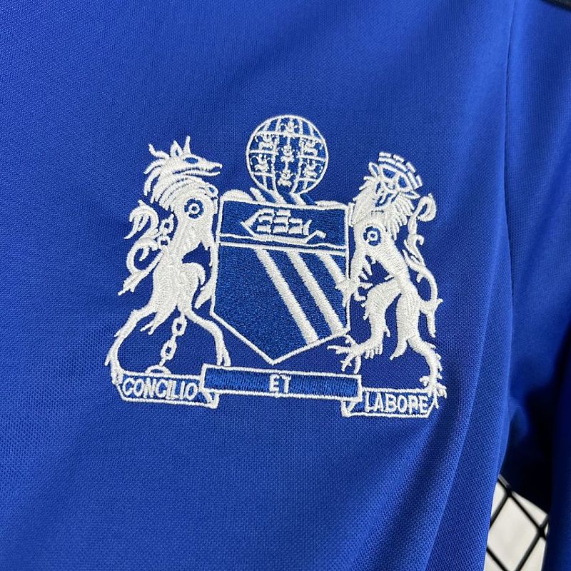 Manchester United Manchester United 2024/25 Joint Edition Blue Long Sleeves Retro Jersey S-XXL 6