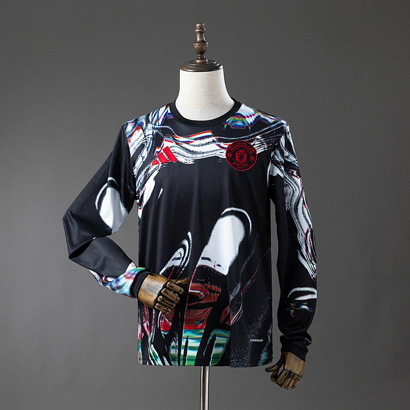 M-U Long-sleeved M-U 25/26 Long-sleeved Pre-Match Jersey S-4XL