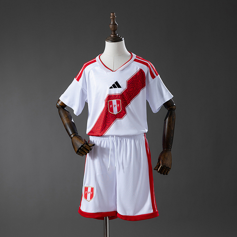 Peru 2026 Peru 2026 Home Kids Kit Jersey Size 16-28