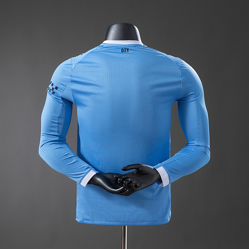 Manchester City Manchester City 25/26 Home Long-Sleeve Player Jerseys S-3XL 2