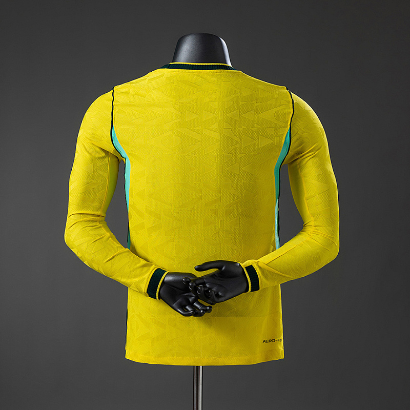 Brasile Brazil 2026 Home Player Long-Sleeve Jersey S-3XL 2